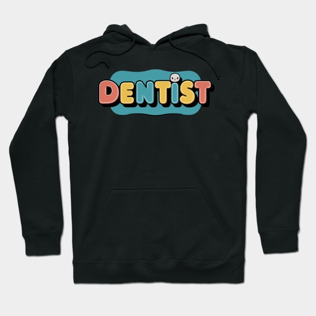 Cute retro dentist Hoodie by Spaceboyishere